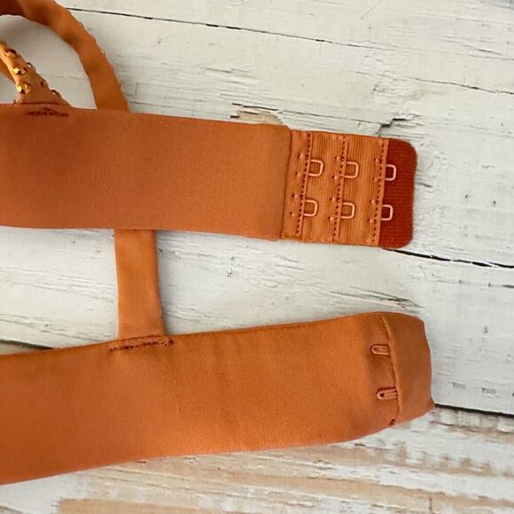 CULT GAIA Dari Metallic Cutout Column Gown Size Medium Cinder - Picture 9 of 12